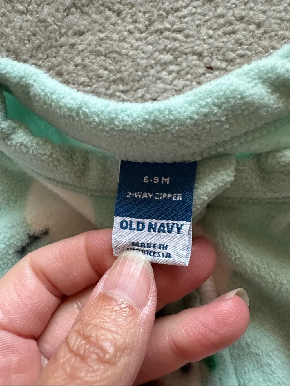 Old Navy lot of 8 footed two way zip closure sleeper footed pajamas 6-9 months
